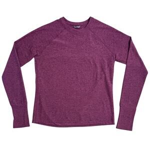 Oiselle Lux Layer Running Top Long Sleeve Pullover Baselayer Purple Women's 2
